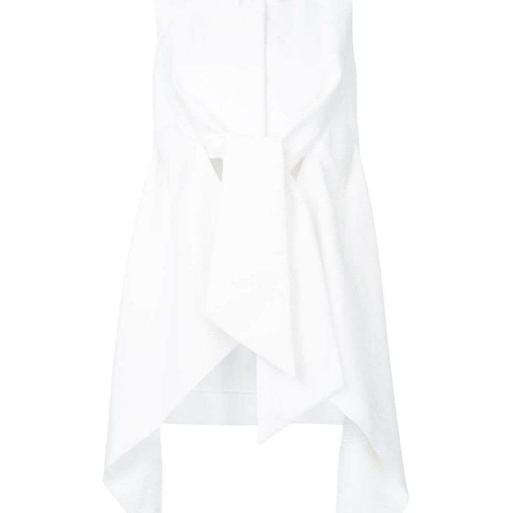 NWT $2150 Delpozo sz 40 US8 high low tie front vestcoat - Picture 2 of 10